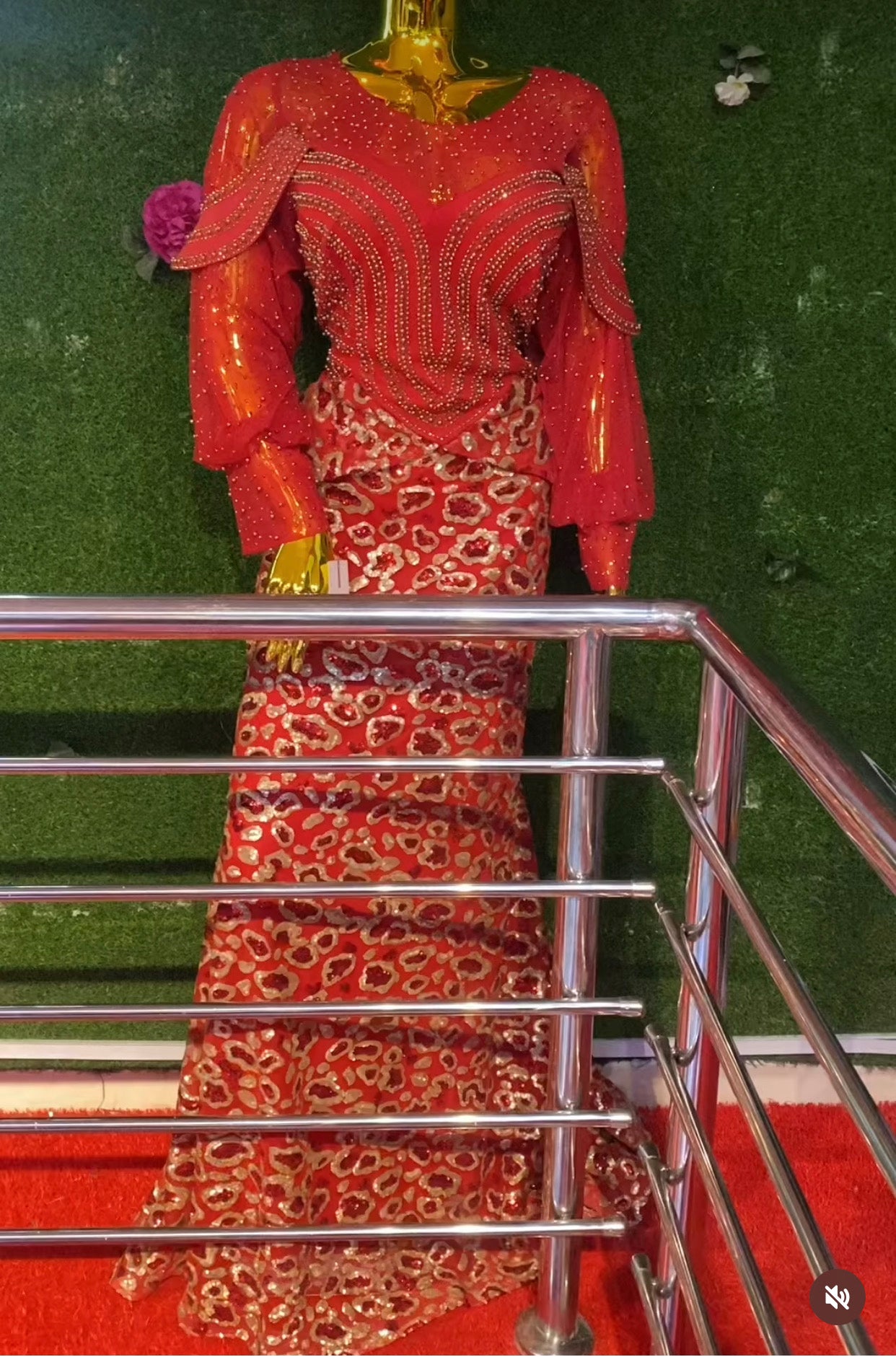 FN LUXURY SEQUINS DRESS (RED)