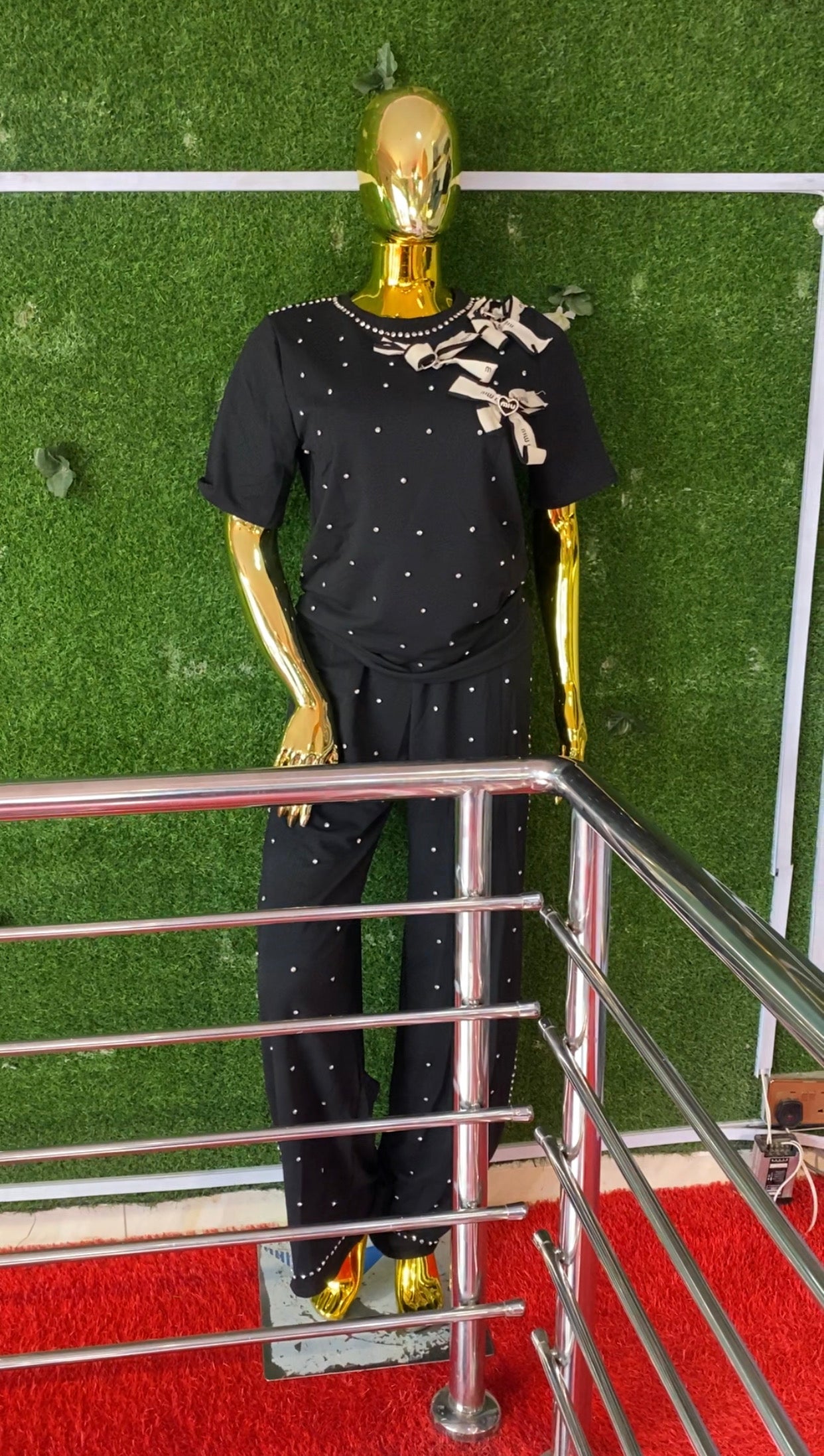 FN 2PICS PANT (BLACK)