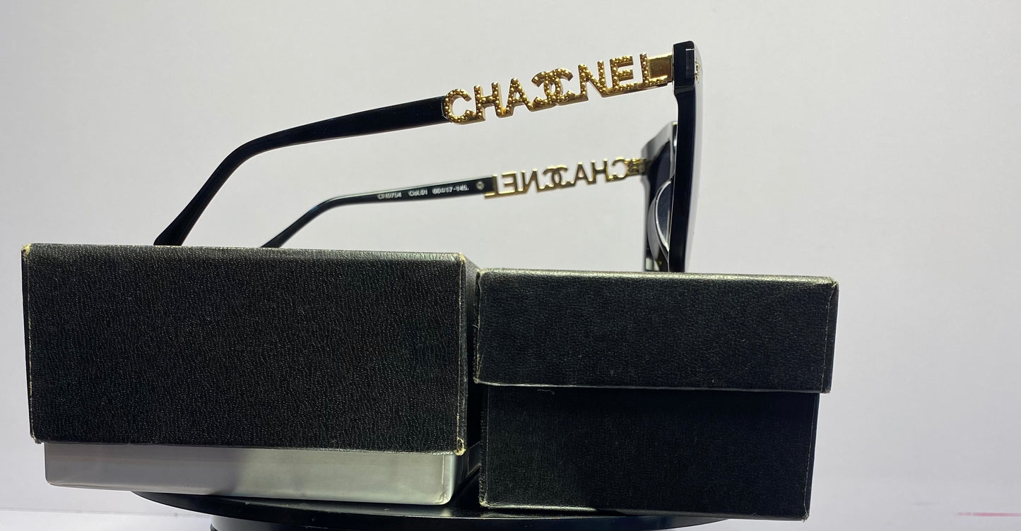 CHANEL SUNGLASSES (BLACK)