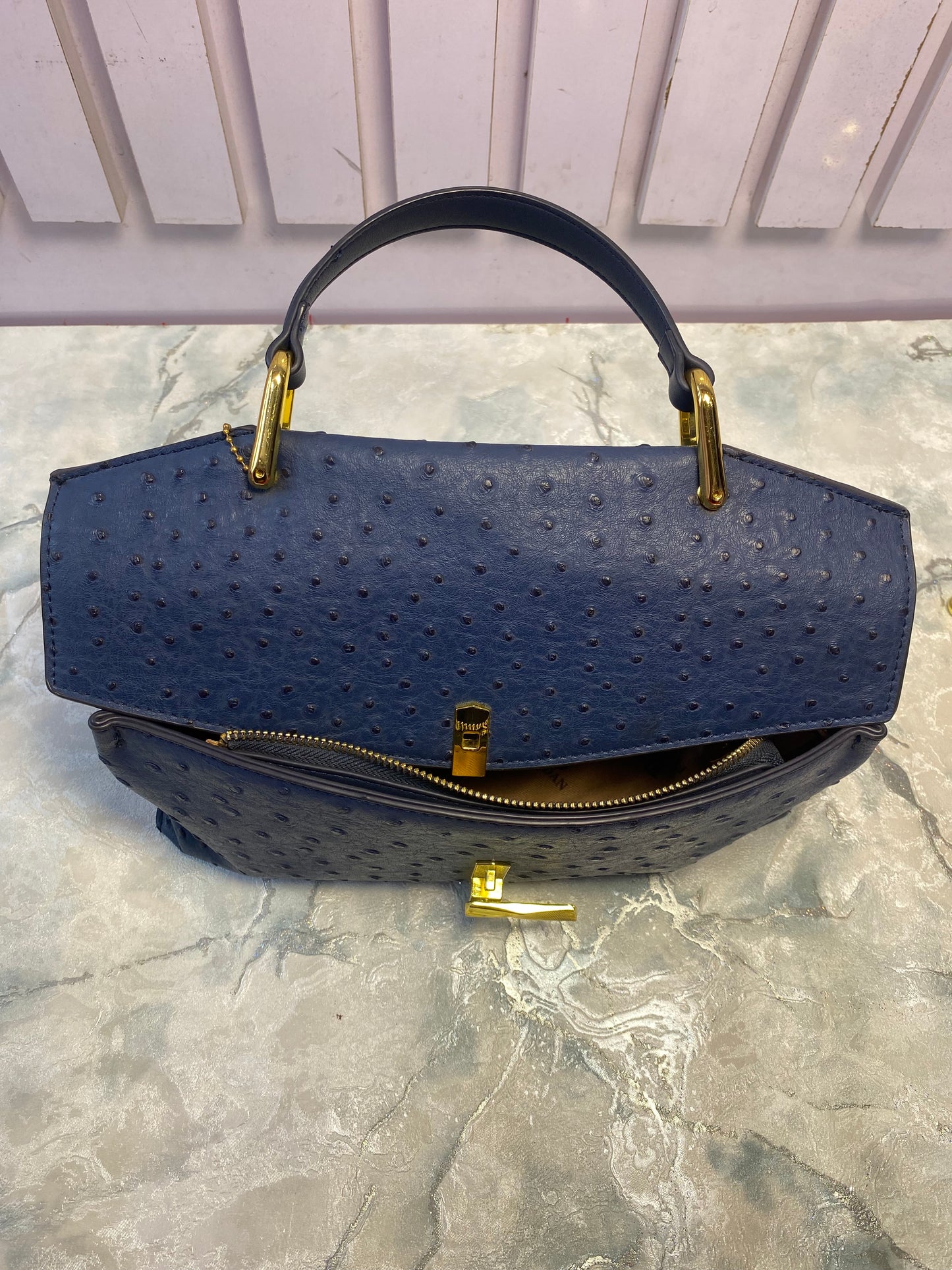 FN HANDBAG (DARK BLUE )