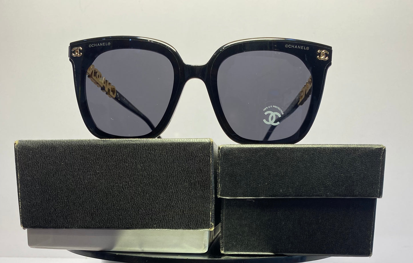 CHANEL SUNGLASSES (BLACK)