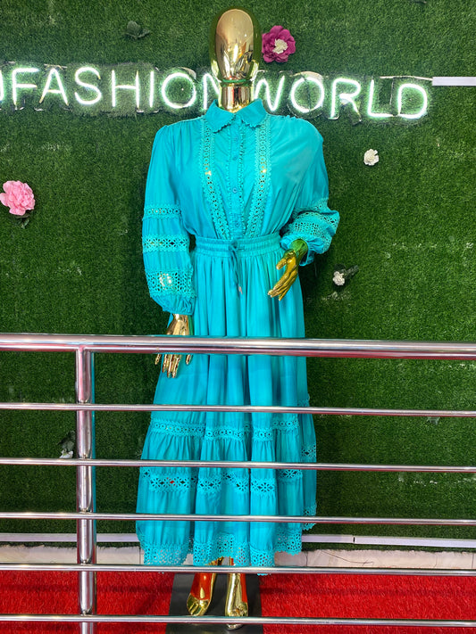 FN TWO PIECES SKIRT (BLUE)