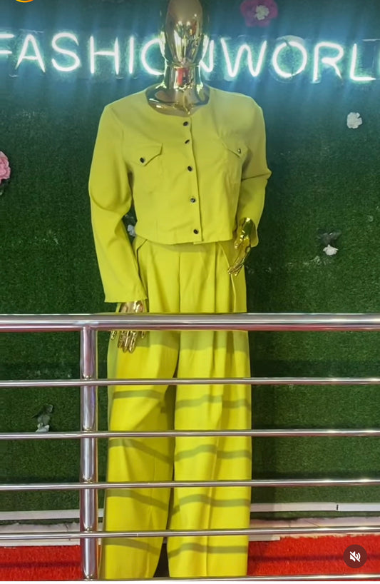 FN TWO PIECES TROUSER (LEMON)