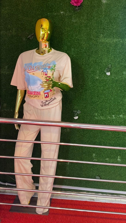 FN 2PICS PANT (CREAM COLOR)