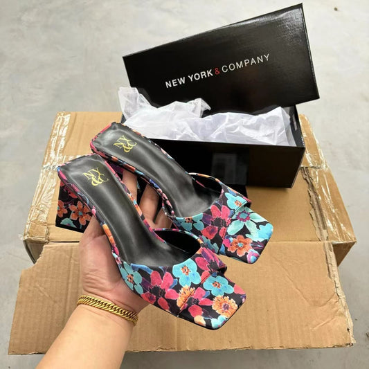 FN MIDI HEELS(MULTI COLOR)