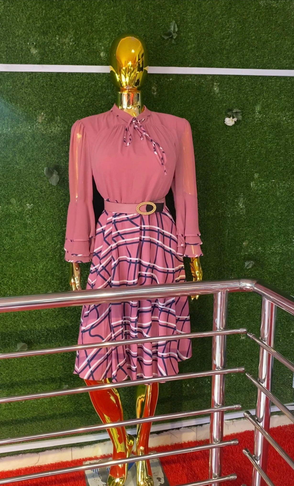 FN SHORT DRESS (PEACH)